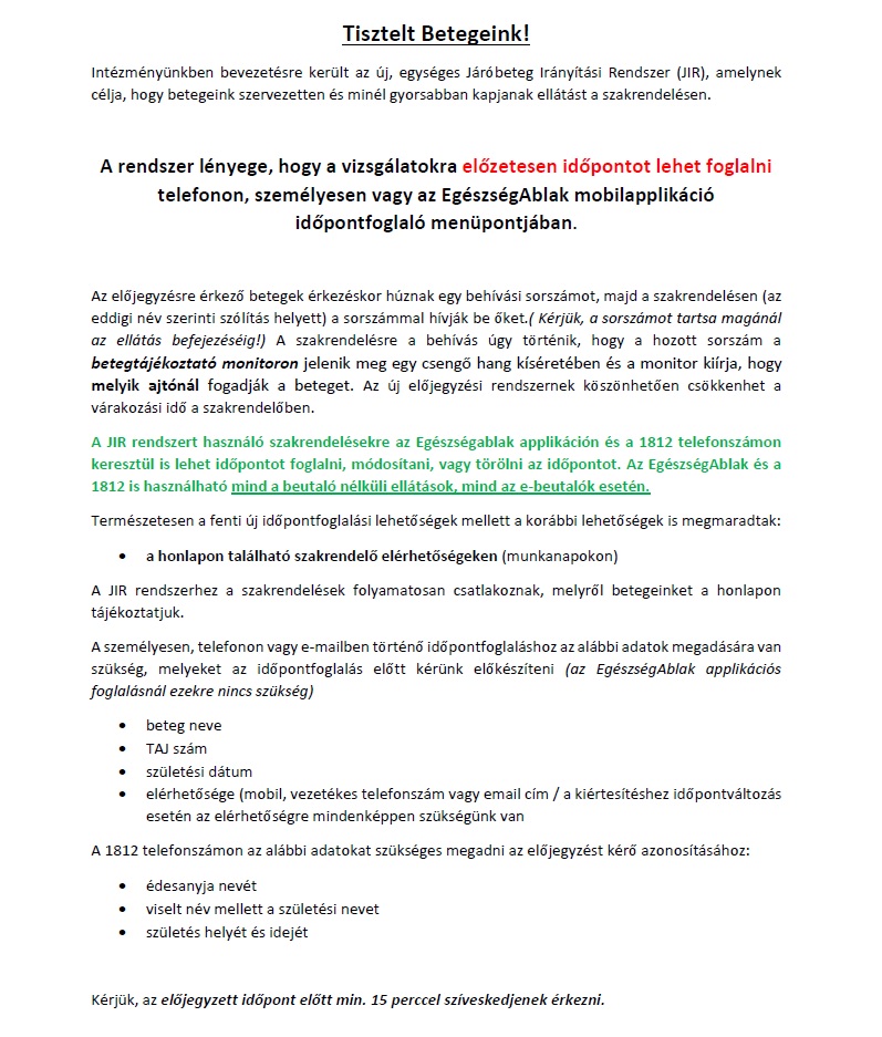 szöveg hivatalos jir